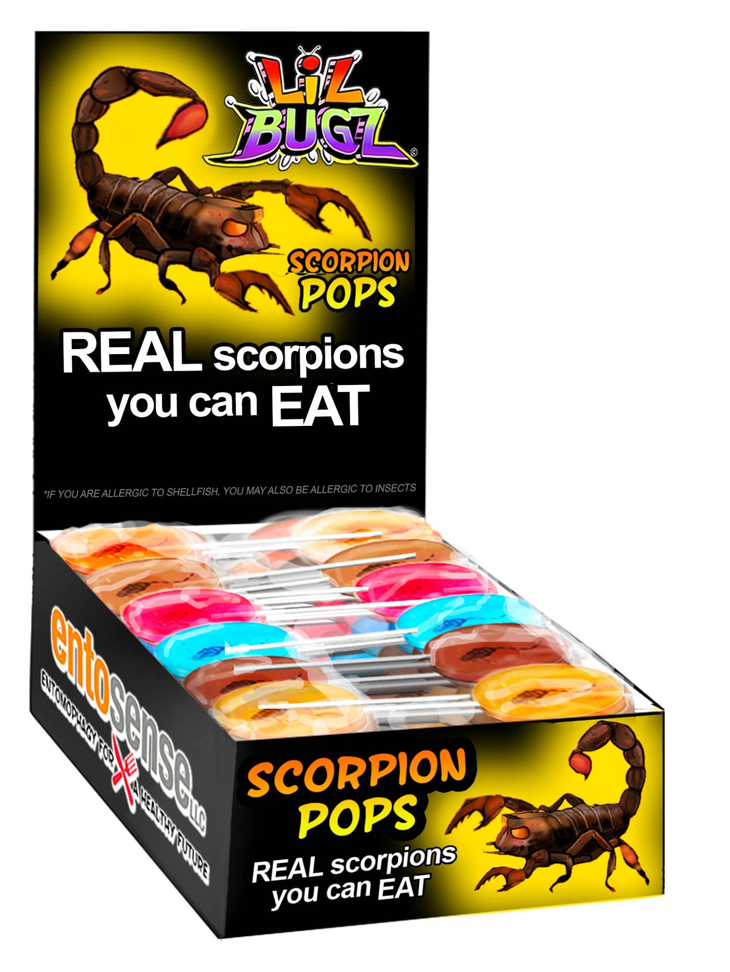 Scorpion Pops | Real Scorpions Encased in a Candy Sucker